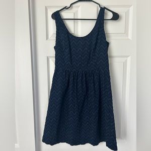Vineyard Vines Navy Chevron Sleeveless Dress